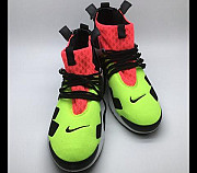 Кроссовки мужские Nike Air Presto Mid зелено-розов Москва