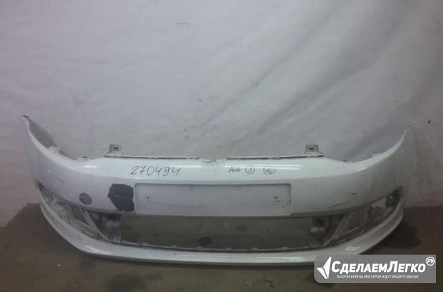 Бампер передний Volkswagen Polo 5 Sedan 6RU807221 Москва - изображение 1