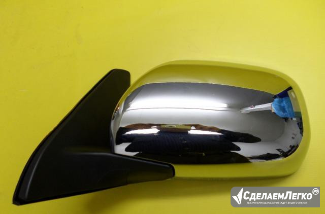 Зеркало Левое Хром Тойота Ленд Крузер Прадо 120 Москва - изображение 1