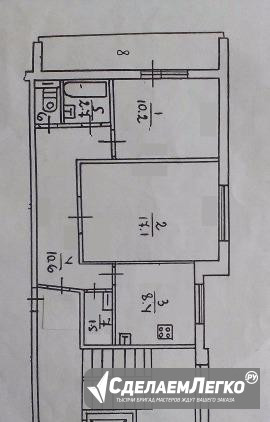 2-к квартира, 51 м², 4/9 эт. Куровское - изображение 1