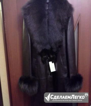 Продам новое итальянское кожаное пальто versace Краснодар - изображение 1