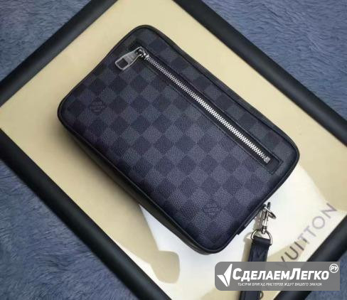 Клатч louis vuitton kasai Damier Cobalt LUX Санкт-Петербург - изображение 1