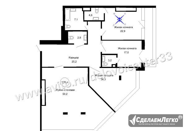 3-к квартира, 176.1 м², 2/4 эт. Владимир - изображение 1