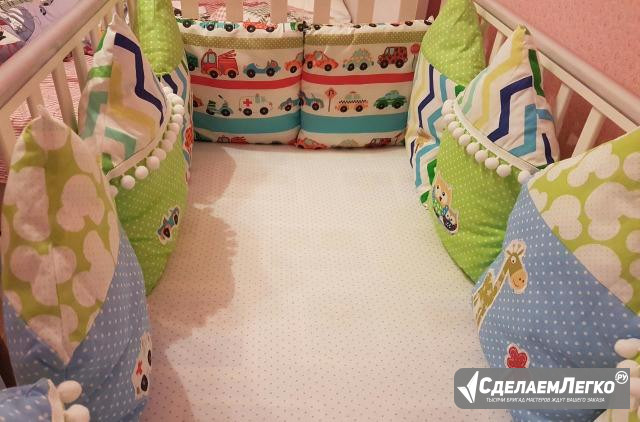 Бортики-домики для детской кроватки Тольятти - изображение 1
