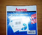 Конверт Hama на 1CD/DVD H-62672 белый 100шт Елец