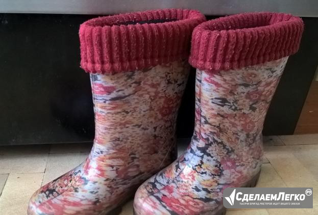 Резиновые сапоги demar 26-27 Москва - изображение 1