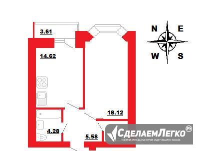 1-к квартира, 42.9 м², 5/14 эт. Оренбург - изображение 1