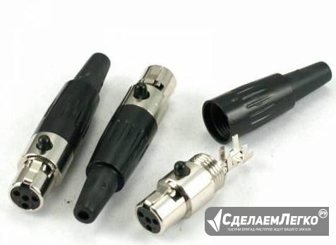 Разъем Shure TA4FL or Tini Q-G 4 PIN mini XLR plug Санкт-Петербург - изображение 1