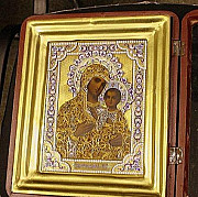 Икона ручной работы роспись золотом новодел Краснокамск
