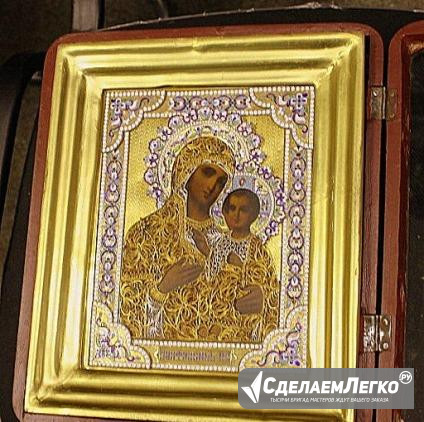 Икона ручной работы роспись золотом новодел Краснокамск - изображение 1