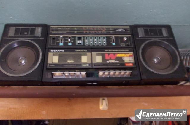 Двухкасетный магнитофон саньйо с 35 Воронеж - изображение 1
