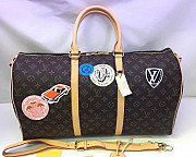 Сумка дорожная Louise Vuitton с аппликациями Москва