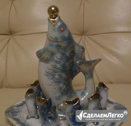 Набор для ликера "Рыба" Фарфор Рига Новосибирск - изображение 1