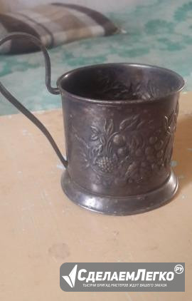 Подстаканник "ягодный сбор" клеймо мю8мет1сорт  - изображение 1