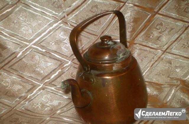Коллекционный медный чайник 2 литра  - изображение 1