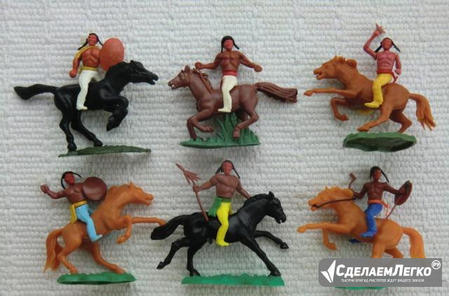 Солдатики Конные индейцы Britains swoppet 1/32 6шт Москва - изображение 1