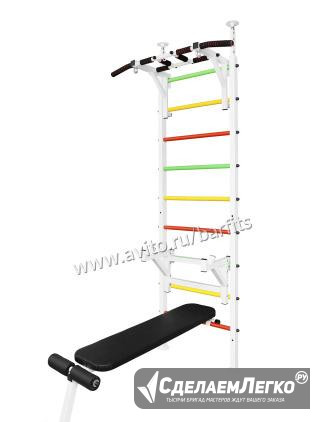Шведская стенка "Новичок+" в распор, стойка+скамья Санкт-Петербург - изображение 1