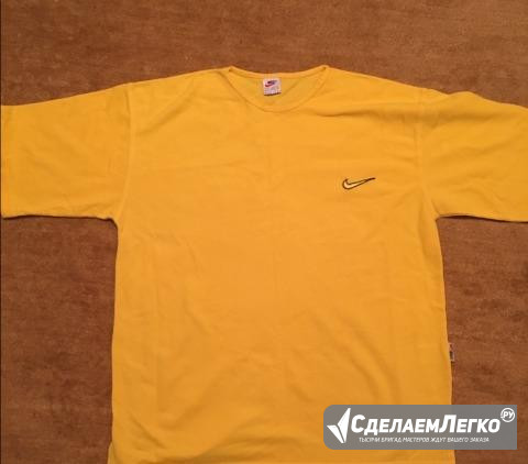 Жёлтая футболка Nike р. XL (50-52-54) Москва - изображение 1