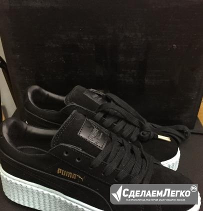 Puma suede creepers Rihanna черно-голубые все разм Москва - изображение 1