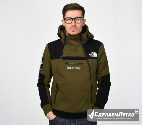 Толстовка Худи The North Face зеленая Санкт-Петербург - изображение 1