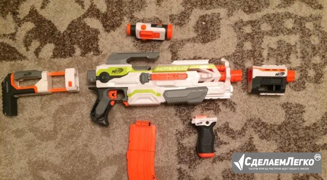 Nerf + сет запасливый боец (на фото нет), без пуль Чита - изображение 1