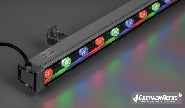 Светодиодный линейный прожектор LL-889 18W RGB 85 Москва - изображение 1