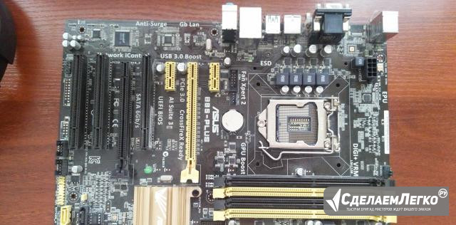 Материнская плата Asus b 85 Plus Socket 1150 Рязань - изображение 1