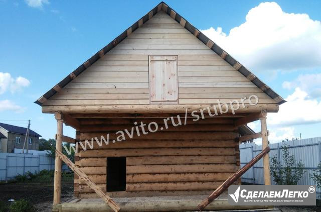 Сруб бани 5х5+1.5. Доставка и сборка Санкт-Петербург - изображение 1