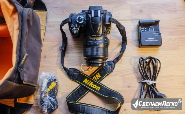 Хорошая камера Nikon D5000 Kit 18-55mm с сумкой Москва - изображение 1