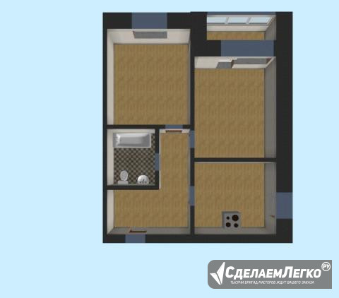 2-к квартира, 45.6 м², 12/16 эт. Тюмень - изображение 1