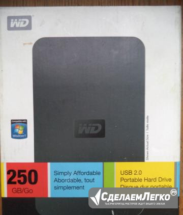 Внешний жесткий диск western digital Elements 250G Комсомольск-на-Амуре - изображение 1