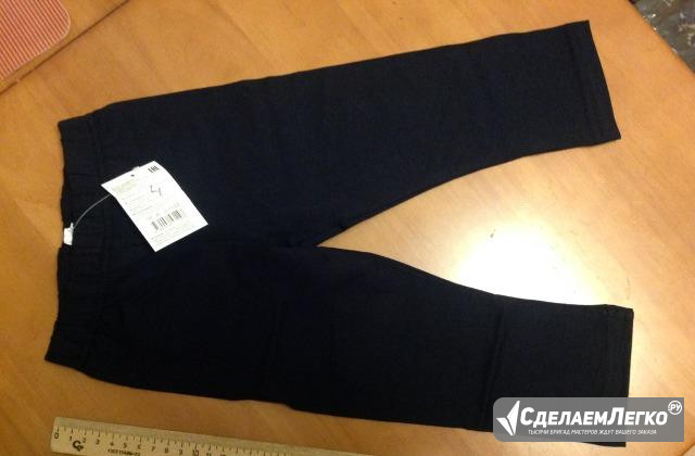 Новые чёрные лосины трикотаж 116 Воронеж - изображение 1