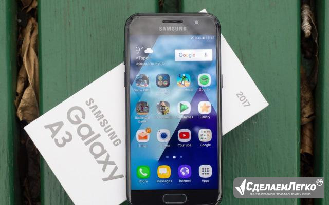 SAMSUNG galaxy A3 2017 коробка чек декабрь 2017 Энгельс - изображение 1