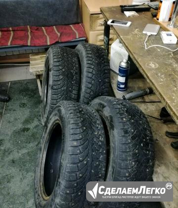 Зимние Шины 195/65R15 3мес ездил всего Ханты-Мансийск - изображение 1