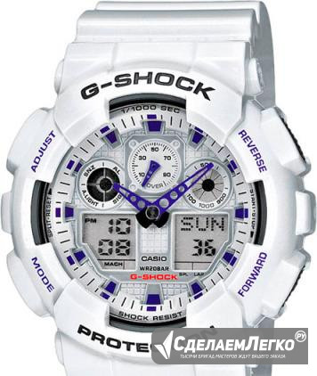 Часы casio G-Shock GA-100A-7A оригинал. гарантия Санкт-Петербург - изображение 1