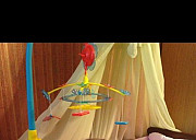 Балдахин бледно зеленого цвета и держатель Симферополь