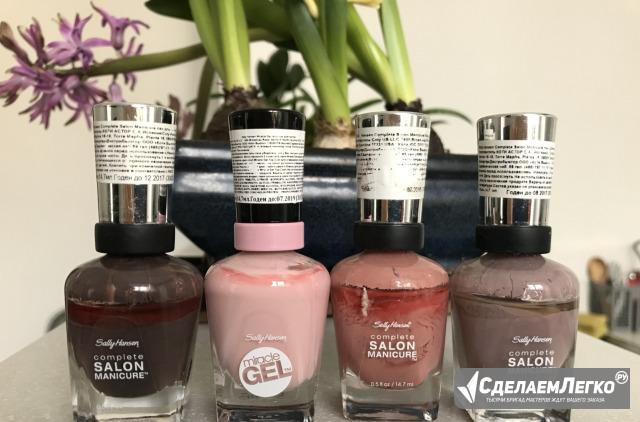 Лак для ногтей Sally Hansen 4 баночки Санкт-Петербург - изображение 1