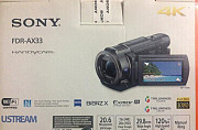 Продам видеокамеру Sony FDR-AX33 4K нов +64г Sony Москва