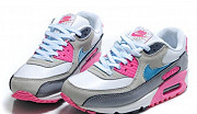 Женские кроссовки Nike Air Max 90 blue pink Москва