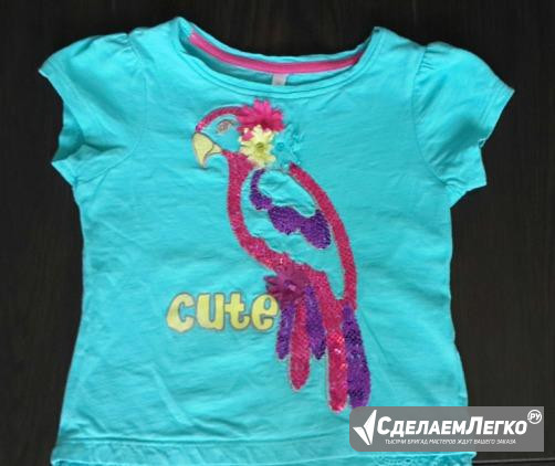 Футболка с пайетками Mothercare. 2-3г Москва - изображение 1