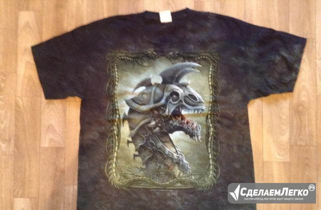 Steampunk футболка с драконом-роботом. Хлопок Краснодар - изображение 1