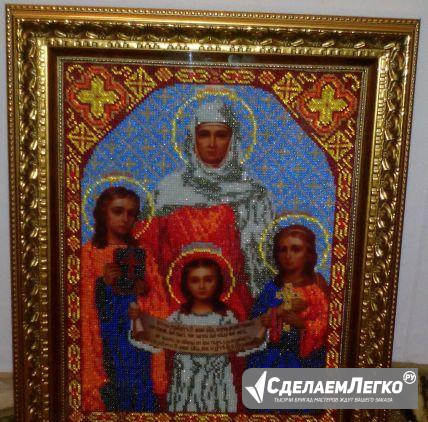 Иконы вышитые бисером. Ручная работа Красноярск - изображение 1