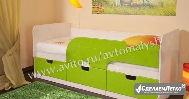 Кровать "Минима" салатовая Воронеж - изображение 1