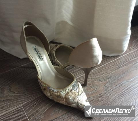 Праздничные/ свадебные туфельки на 38/39 размер Пермь - изображение 1