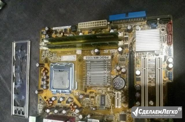 Материнская илата asus P5GC-MX/1333 (775 сокет) Новокузнецк - изображение 1