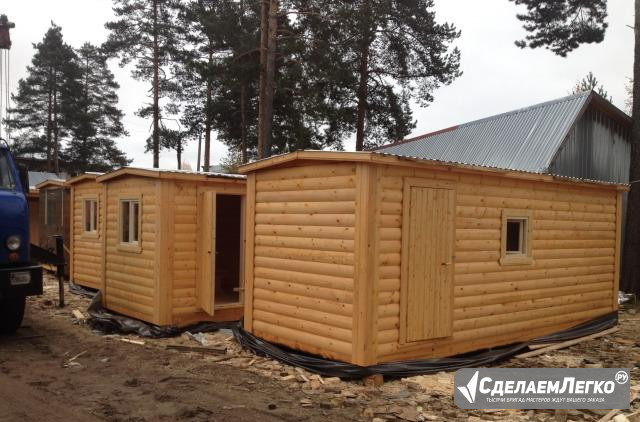 Готовая баня из бруса 2.3х8 конек крыши 15см Санкт-Петербург - изображение 1