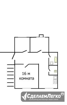 Комната 16 м² в 3-к, 3/3 эт. Санкт-Петербург - изображение 1