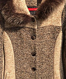 Зимнее шерстяное пальто с натуральным мехом Раменское
