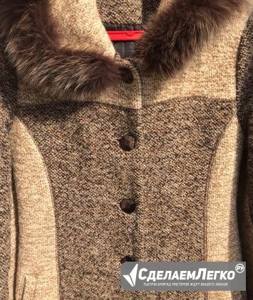 Зимнее шерстяное пальто с натуральным мехом Раменское - изображение 1