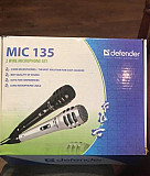 Микрофоны проводные для караоке, 2 шт, кабель 5 м Липецк